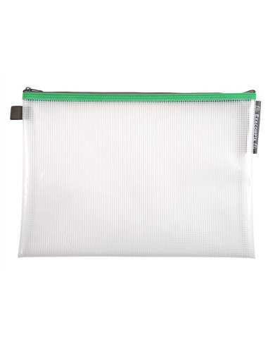 Pochette zip exacompta eva a4 coloris assortis.