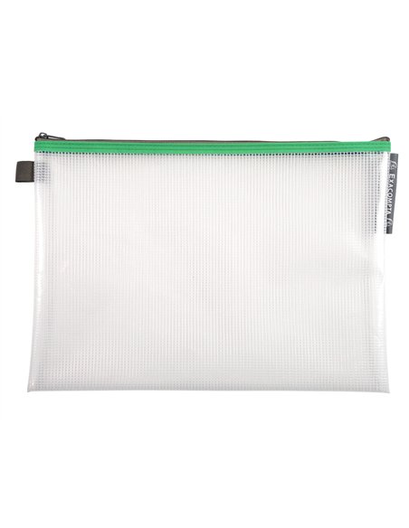 Pochette zip exacompta eva a4 coloris assortis.