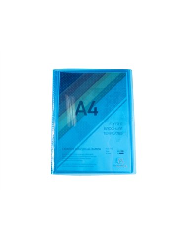 Porte-vues exacompta iderama pp 160 vues coloris assortis.