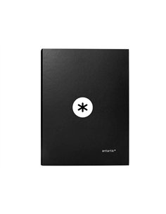 Classeur antartik 4 anneaux ronds 25mm a4 carton remborde coloris noir. 2