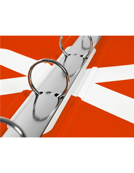 Classeur antartik 4 anneaux ronds 25mm a4 carton remborde coloris noir.