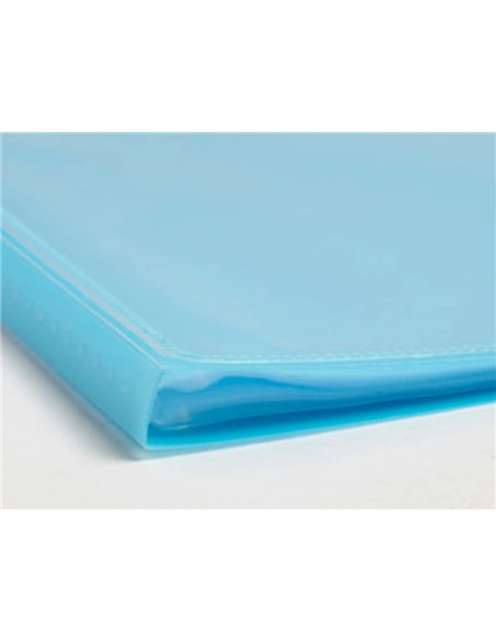 Porte-documents exacompta kreacover a4 polypropylene 100vues assortiment pastel.