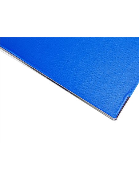 Classeur levier liderpapel a4 documenta carton rembordé 1,9mm dos 75mm rado métallique coloris bleu.