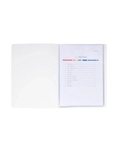 Porte-vues exacompta krea cover pp 40 vues coloris blanc. 2