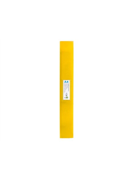 Classeur liderpapel 4 anneaux 25mm a4 260x315mm polypropylene dos 40mm porte-cartes visite coloris jaune.