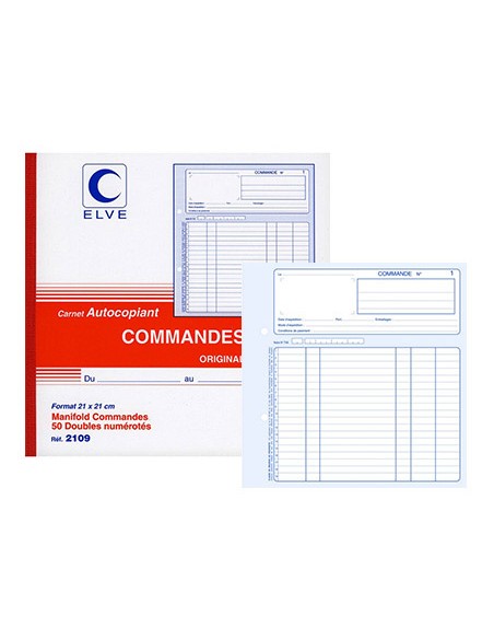 Manifold elve autocopiant 210x210mm foliotage 50 duplis commandes