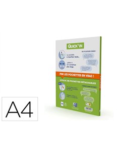 Pochettes perfor es quickin oxford en polypropyl ne 21x29.7 cm 11 trous a4 50 microns lot de 60 unites.
