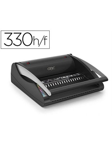 Perforelieuse gbc combbind 200 manuelle 330f perforation 20f anneaux plastique usage modéré bac a4 a3 340x130x395mm.