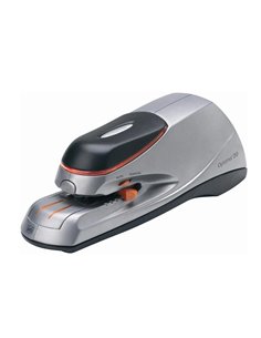 Agrafeuse optima 20 electrique 20 feuilles fonctionnement secteur/piles coloris argent/noir + boite 1000 agrafes.