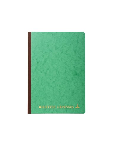 Piqure exacompta recettes-depenses a4 80 pages coloris assortis.