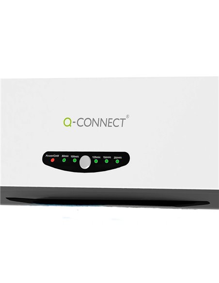 Plastifieuse q-connect professionnelle chaud/froid a3 75/250mc 4 rouleaux température réglable vitesse 300mm/min.