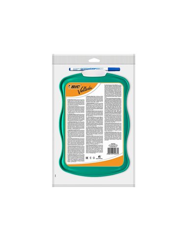 Ardoise bic velleda double face 21x31 1 feutre fin1721 bleu 1 effacette.