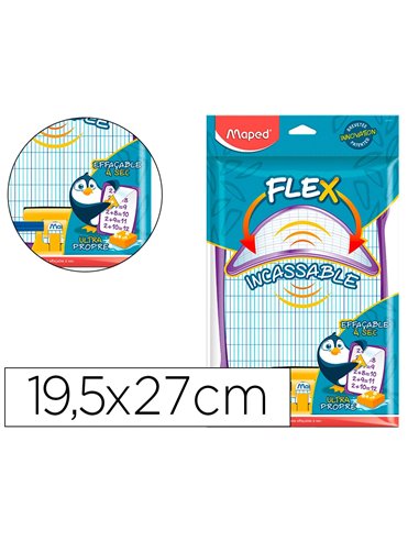 Kit ardoise blanche recyclee maped 20x28cm avec cadre 3 coloris assortis.