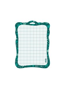 Ardoise maped effacable a sec 2 faces blanche/quadrillee smiling planet 100% carton.