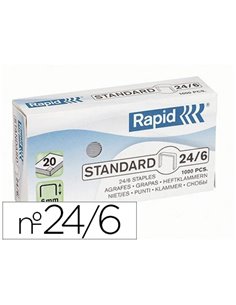 Agrafe rapid 24/6 boîte 1000 unités.