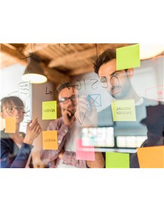 Bloc-notes q-connect quick notes papier recyclé 76x76mm 100f repositionnables coloris jaune. 2