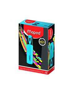 Surligneur fluo pep's classic maped coloris bleu. 2