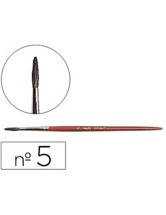 Pinceau liderpapel bois virole chromée aquarelle nº5.