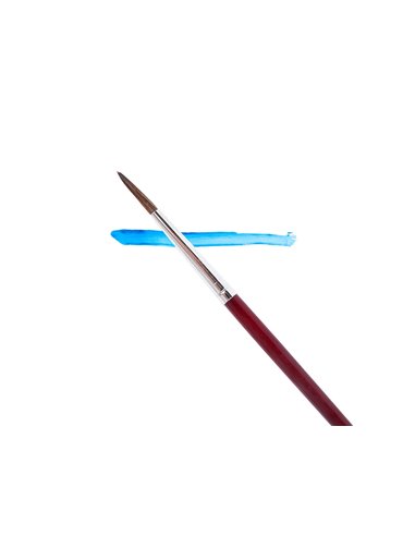 Pinceau liderpapel bois virole chromée aquarelle nº5.