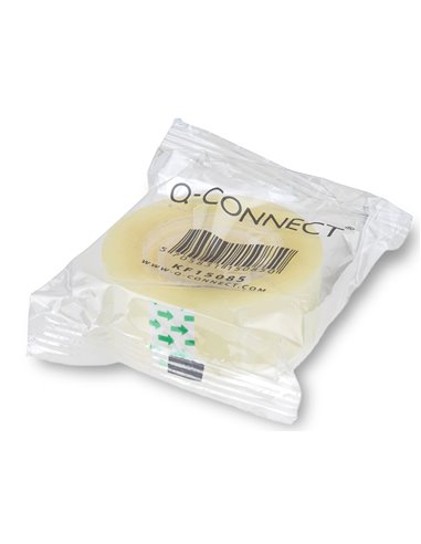 Ruban adhésif q-connect 33mx12mm sachet cellophane.