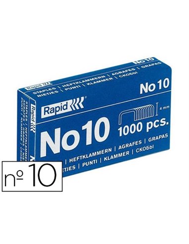 Agrafe rapid nº10 boîte 1000 unités.