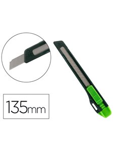 Cutter xd-07 q-connect plastique lame 9mm acier retractable interchangeable precoupee avec frein de securite et anse.