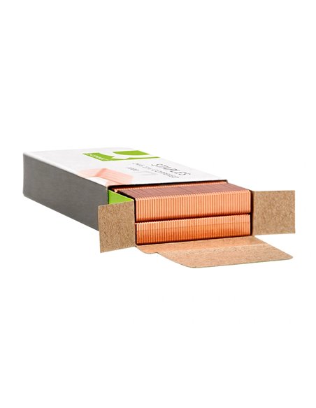Agrafe q-connect modèle 22/6 24/6 cuivrée boîte 1000 unités.