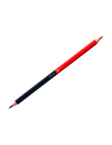 Crayon graphite liderpapel bicolore bleu/rouge mine moyenne ultra-résistante bois grande qualité.