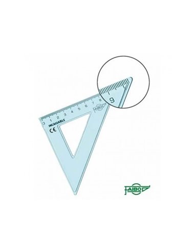 Equerre incassable faibo 45 hypotenuse 16 cm.