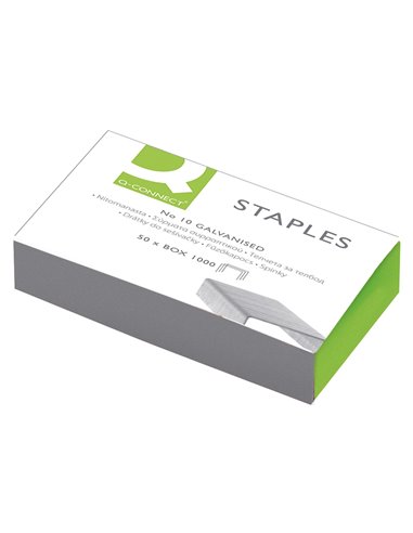 Agrafe q-connect modèle nº10 galvanisée boîte 1000 unités.