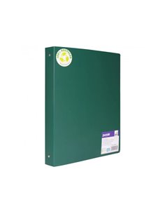 Classeur souple 4 anneaux polypro recycle office plast 32x26 cm dos 40mm coloris vert.