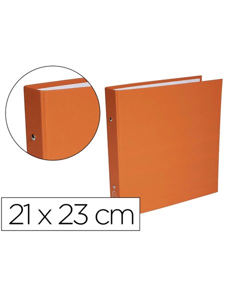 Classeur exacompta polypro couv rigide capacite 220 feuilles 2 anneaux dos de 40 mm dim 21x23 cm coloris.
