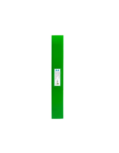 Classeur liderpapel 4 anneaux 25mm a4 260x315mm polypropylène dos 40mm porte-cartes visite coloris vert translucide.