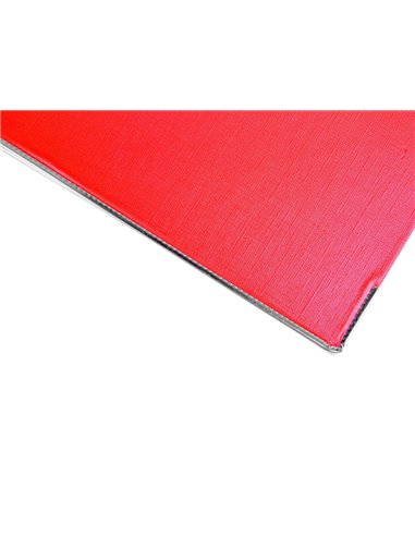 Classeur levier liderpapel a4 documenta carton rembordé 1,9mm dos 75mm rado métallique coloris rouge.