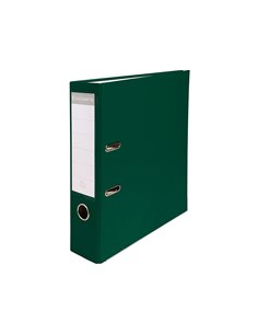 Classeur levier exacompta a4 polypropylène 22/10e dos 80mm coloris vert foncé. 2