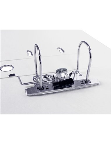 Classeur levier liderpapel documenta a4+ carton remborde dos 75mm rado metallique coloris blanc.