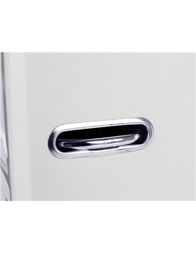 Classeur levier liderpapel documenta a4+ carton remborde dos 75mm rado metallique coloris blanc.