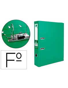 Classeur levier liderpapel documenta a4+ carton remborde dos 75mm rado metallique coloris vert.