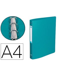 Classeur oxford memphis 4 anneaux ronds 30mm polypropylène 10/10e dos 40mm étiquette dos coloris vert.