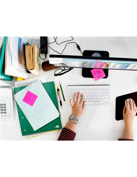 Classeur liderpapel 4 anneaux 40mm a4 polypropylene dos 55mm porte-cartes de visite coloris vert translucide.