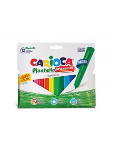 Carioca Maxi Pack de 12 emporte-pièces triangulaires en plastique - Extra propre - Dure 3 fois plus longtemps - Couleurs vives -
