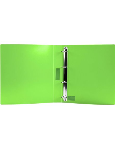 Classeur kangourou liderpapel 2 anneaux en d 40mm polypropylene 283x320mm document a4 coloris vert.
