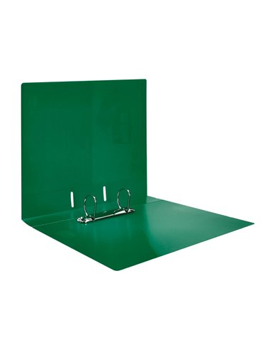 Classeur kangourou liderpapel 2 anneaux en d 40mm polypropylene 283x320mm document a4 coloris vert.