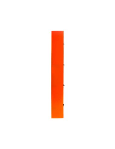 Classeur liderpapel 4 anneaux en d 25mm a4 polypropylene feuillets mobiles 100f 5x5mm coloris orange fluo.