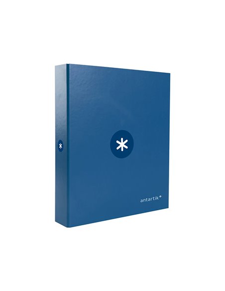 Classeur antartik 4 anneaux end 40mm a4+ carton remborde coloris bleu marine.