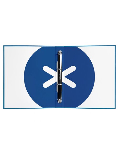 Classeur antartik 4 anneaux end 40mm a4+ carton remborde coloris bleu marine.