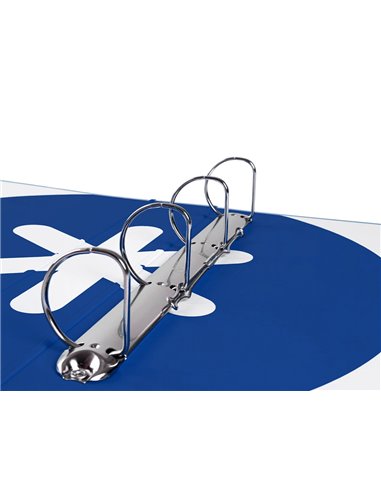 Classeur antartik 4 anneaux end 40mm a4+ carton remborde coloris bleu marine.