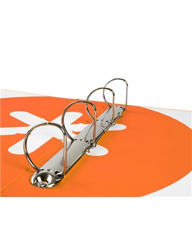 Classeur antartik 4 anneaux end 40mm a4+ carton remborde coloris jaune moutarde.