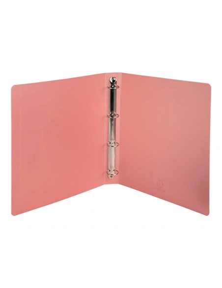 Classeur 4 anneaux exacompta kreacover polypropylene a4 4/30mm assortiment pastel.