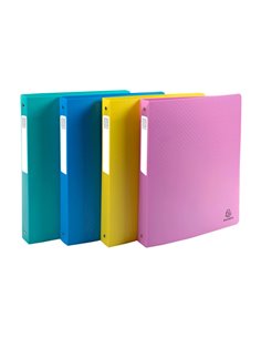 Classeur 4 anneaux exacompta forever young polypropylene a4 4/30mm assortiment. 2